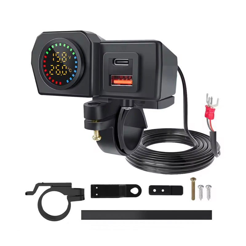 Load image into Gallery viewer, Carregador USB para moto QC3.0 PD 60W
