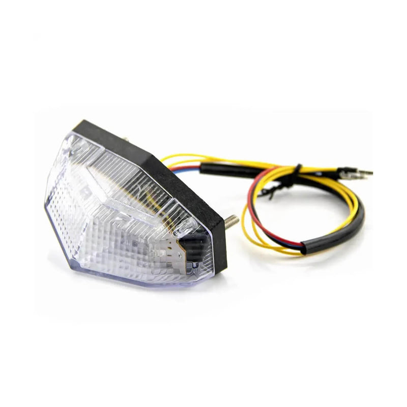 Carregue imagem no visualizador da galeriaFarolim Traseiro LED para Moto - 11 LEDs Multifuncional com Pisca Integrado

