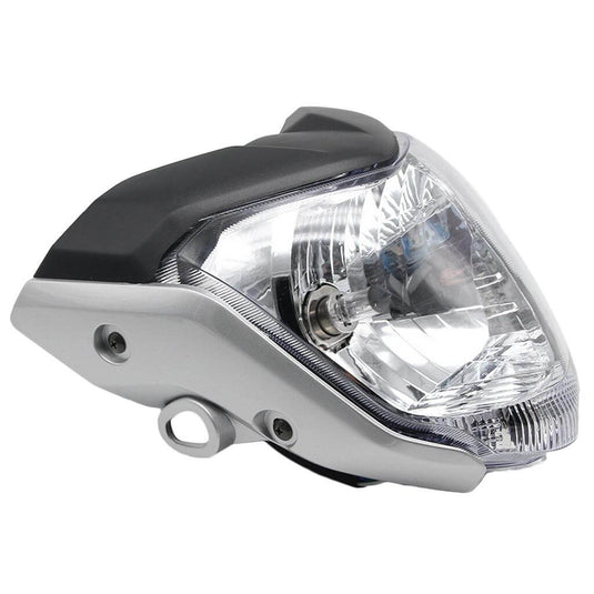 Farol Yamaha com lâmpada halogéneo, dimensões 270×260×160mm, vista detalhada