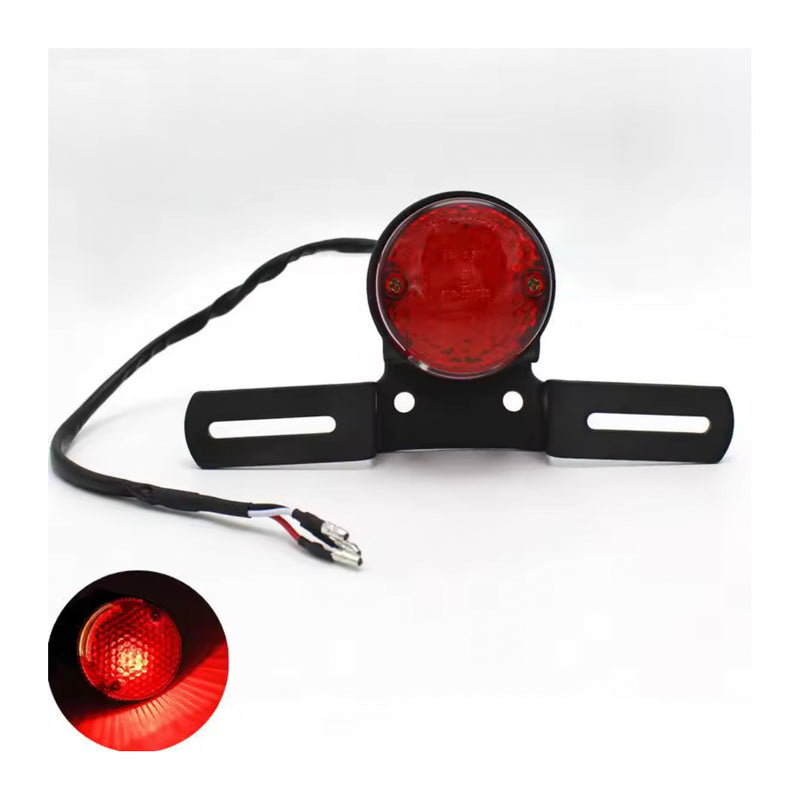 Carregue imagem no visualizador da galeriaFarolim traseiro suporte matrícula - cafe racer chopper bobber
