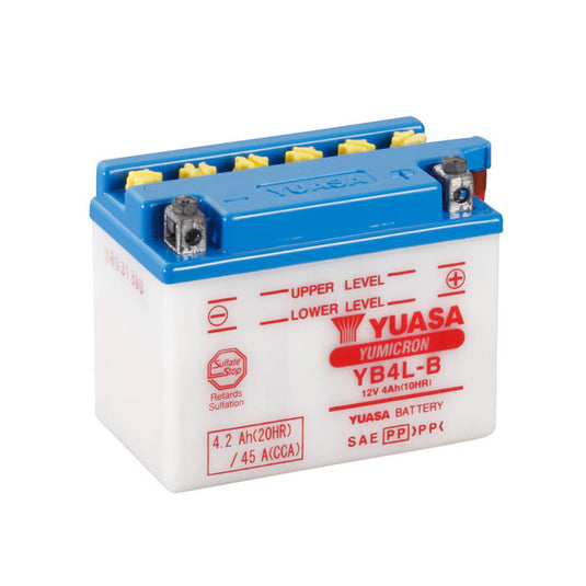 Bateria Yuasa YB4L-B 12V 4.2Ah convencional para moto e scooter