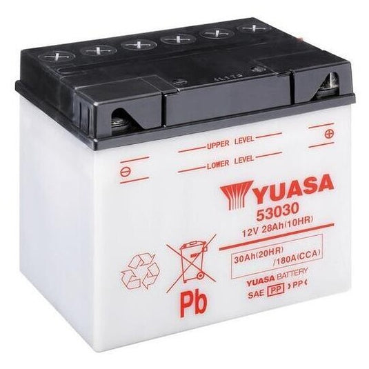 Bateria GS Yuasa 53030 12V 30Ah convencional com ácido para moto