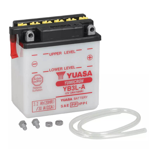 Bateria Yuasa YB3L-A 12V 3.2Ah convencional para moto e scooter
