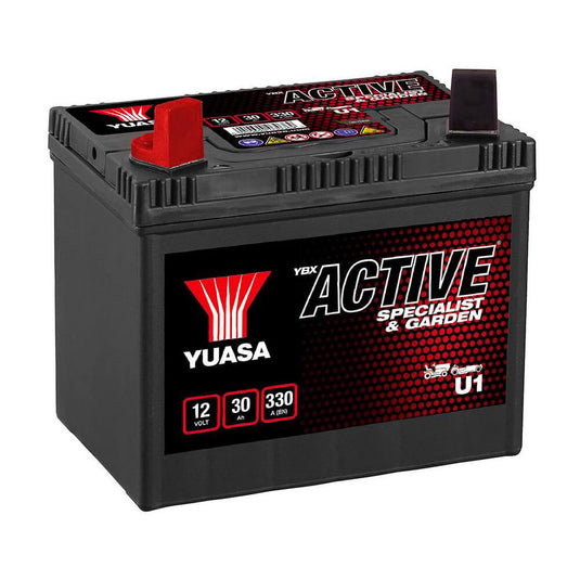 Bateria GS Yuasa U1 12V 30Ah AGM - UTV, tractores de relva e máquinas de jardim