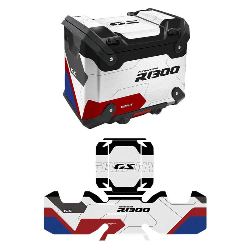 Load image into Gallery viewer, Kit Mala Superior Autocolantes BMW R1300GS Adventure – estilo Trophykit
