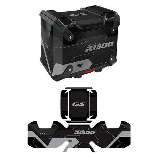 Kit Mala Superior Autocolantes BMW R1300GS Adventure – estilo Triple Black
