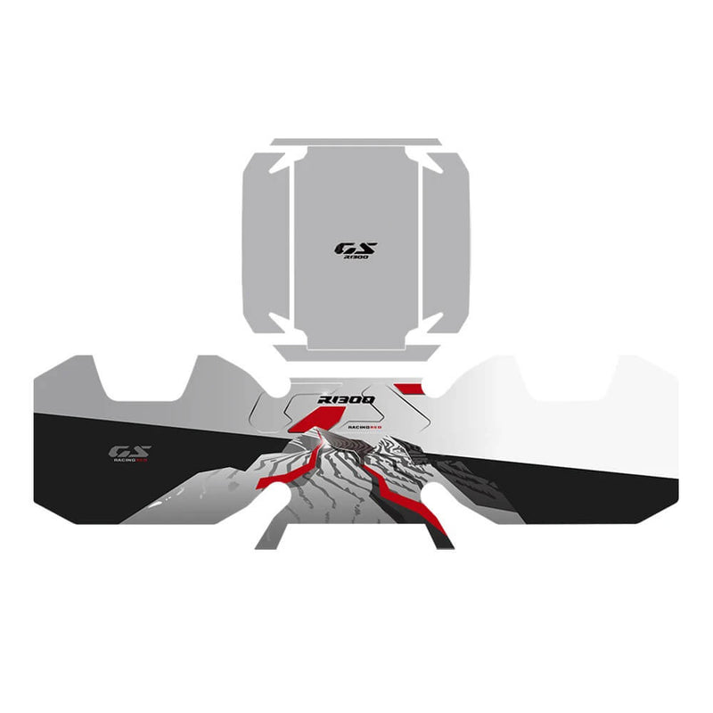 Load image into Gallery viewer, Kit Mala Superior Autocolantes BMW R1300GS Adventure – estilo Racing Red
