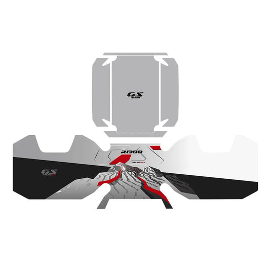 Kit Mala Superior Autocolantes BMW R1300GS Adventure – estilo Racing Red