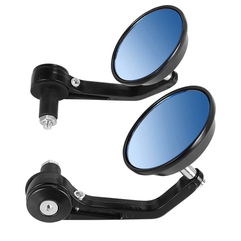 Load image into Gallery viewer, Par de espelhos redondos articuláveis cafe racer
