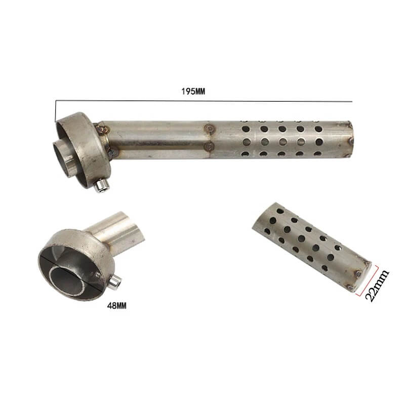 Carregue imagem no visualizador da galeriaEliminador de ruído DB Killer universal em aço inoxidável compatível com a maioria das motos de estrada
