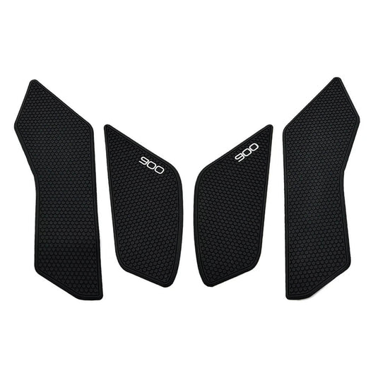 Detalhe textura protetor depósito Kawasaki Z900 borracha alta qualidade