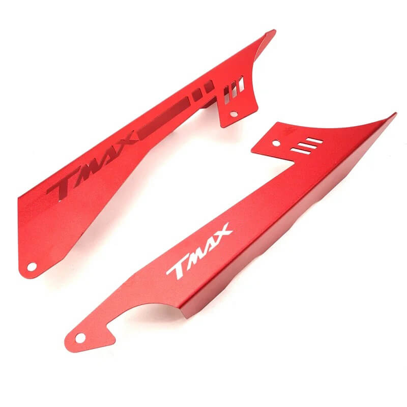 Carregue imagem no visualizador da galeriaDetalhe da proteção de correia anodizada para Yamaha TMAX 
