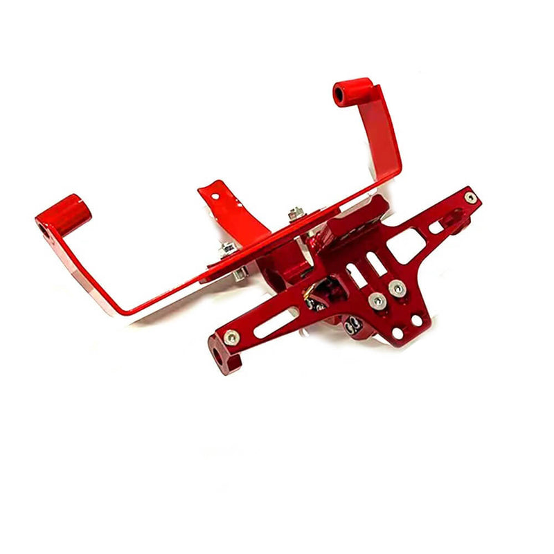 Load image into Gallery viewer, Detalhe da fixação do suporte matrícula Italjet Dragster
