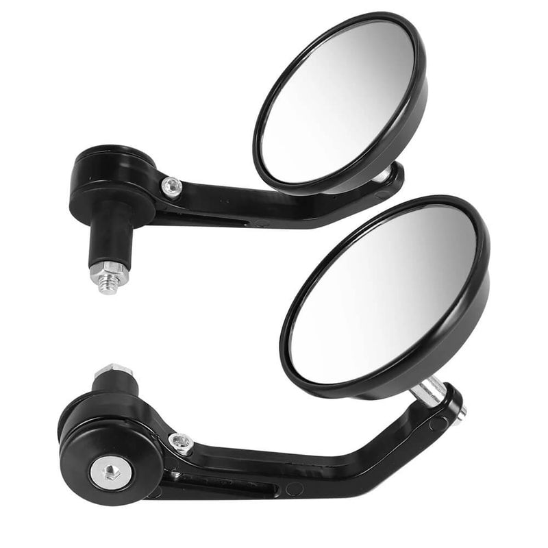 Load image into Gallery viewer, Par de espelhos redondos articuláveis cafe racer
