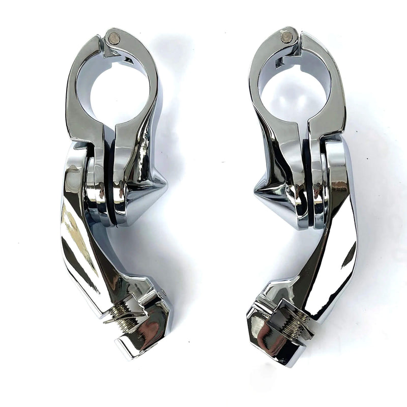 Load image into Gallery viewer, Apoios de pés cromados com absorção de vibrações para Harley Davidson 
