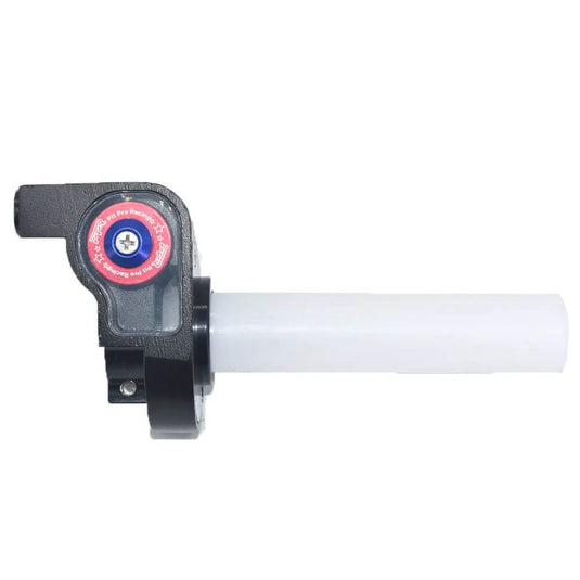 Punho acelerador rápido em alumínio - detalhe da fixação 