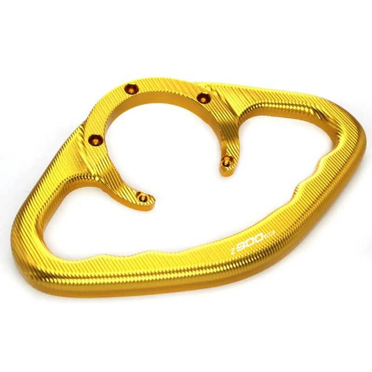 Pega passageiro alumínio Z900RS - vista lateral com acabamento anodizado