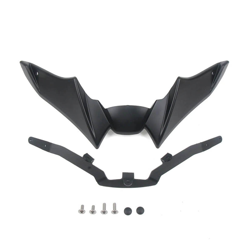 Load image into Gallery viewer, Vista completa do spoiler aerodinâmico frontal instalado em Yamaha MT-09 naked
