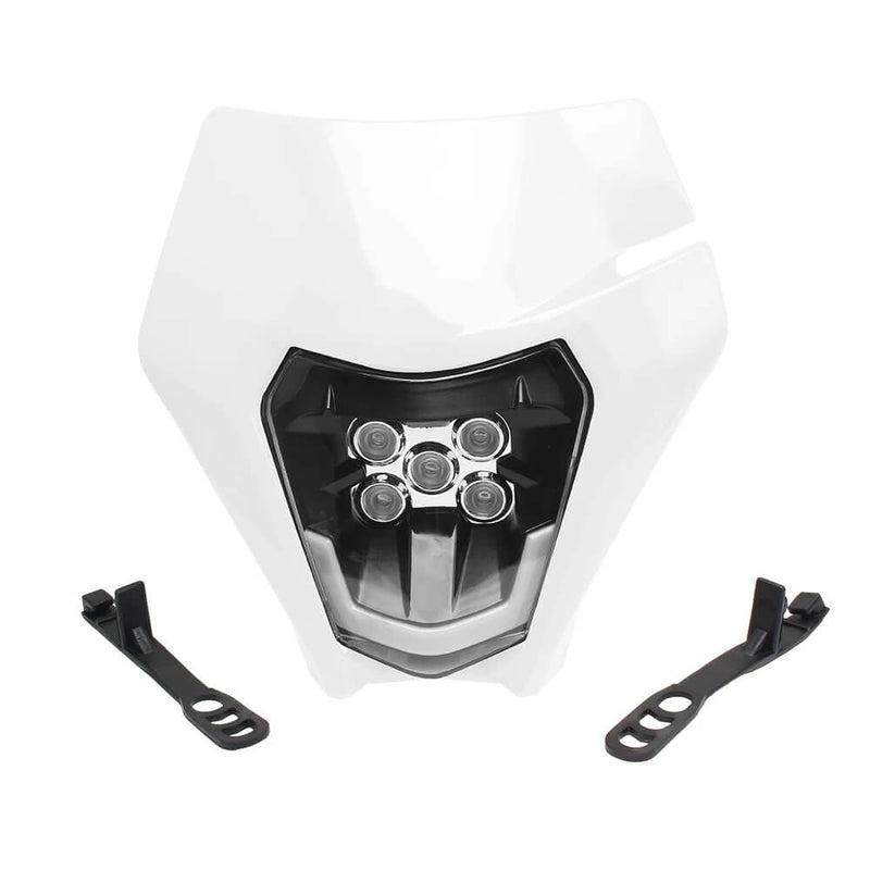 Load image into Gallery viewer, Instalação de farol LED universal em moto dirt bike 
