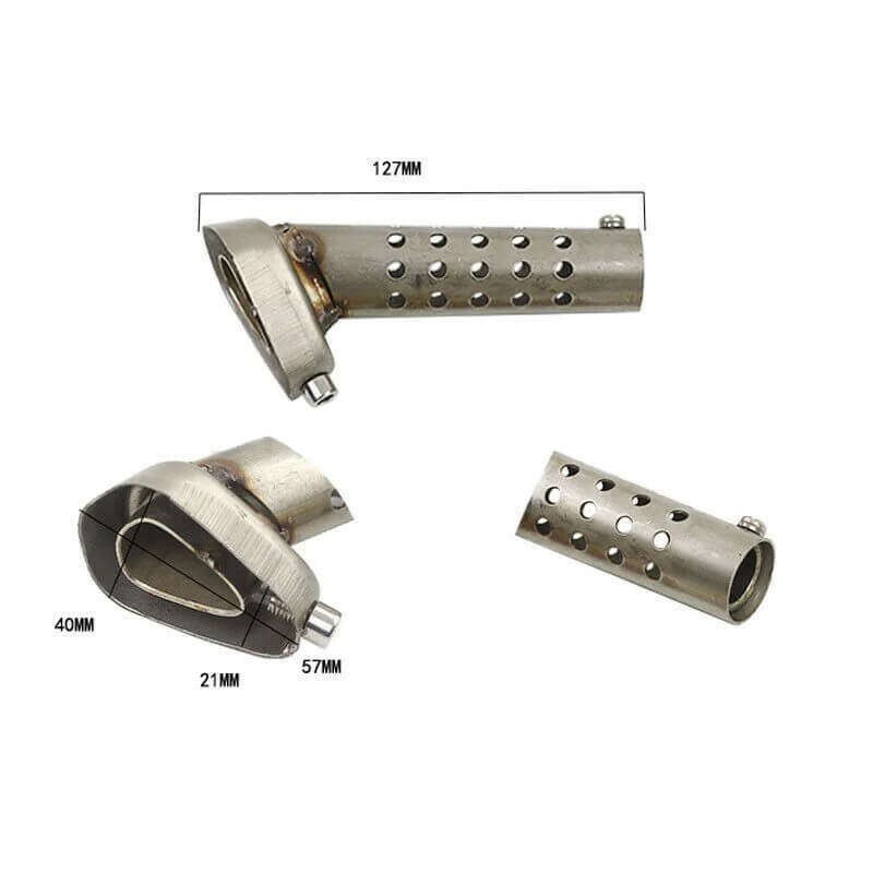 Carregue imagem no visualizador da galeriaDB Killer universal em aço inoxidável de alta durabilidade para escape de moto 48mm e 57mm
