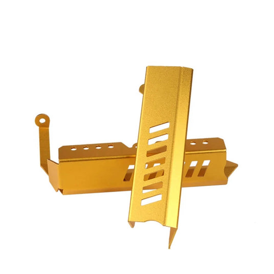 Guarda radiador Yamaha MT-09 detalhe qualidade alumínio CNC