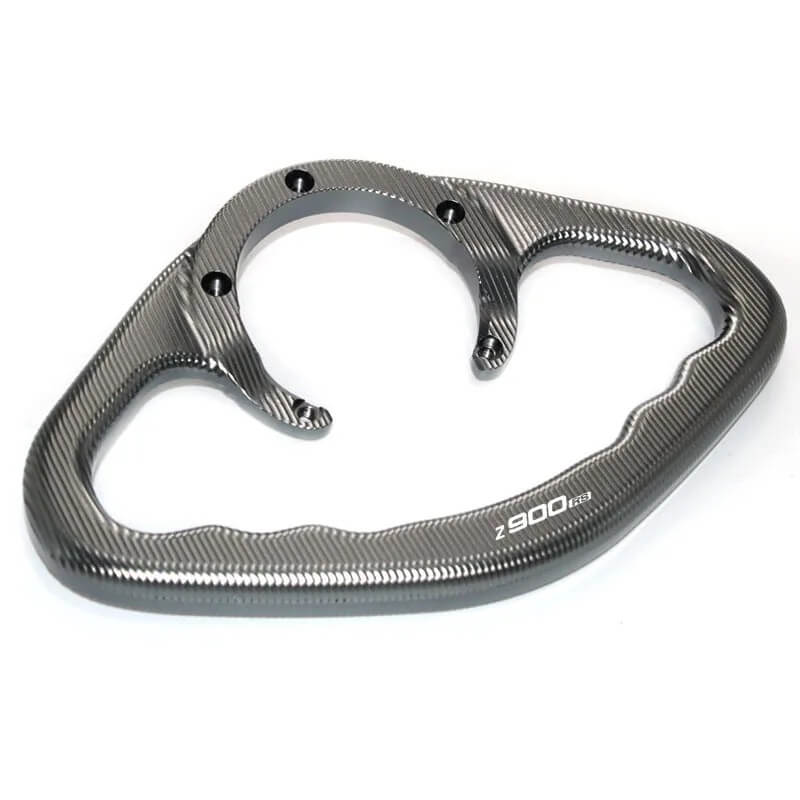 Load image into Gallery viewer, Pega passageiro alumínio Kawasaki Z900RS - vista ângulo superior
