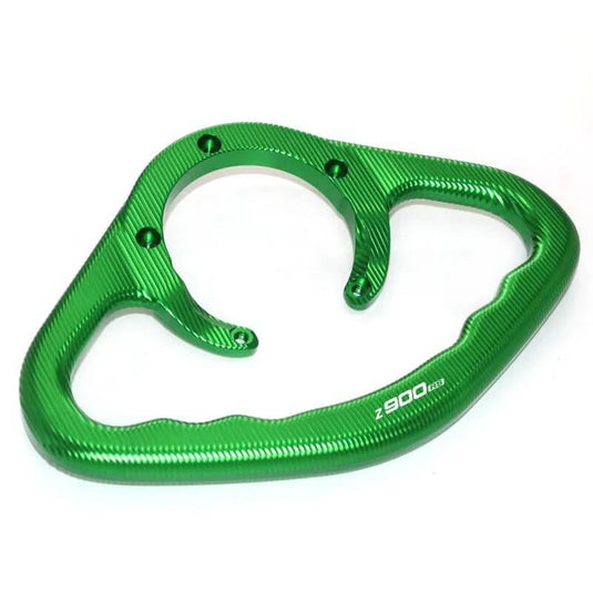 Pega passageiro Z900RS - detalhe qualidade maquinação CNC e acabamento