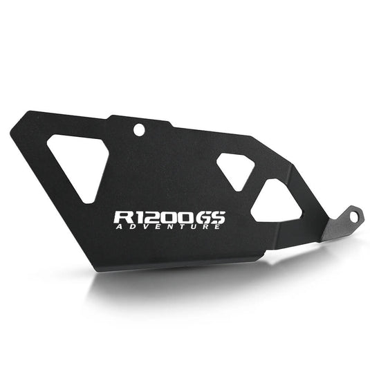 Proteção escape BMW R1200GS LC alumínio CNC prateado protege válvula