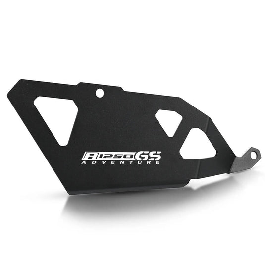 Proteção escape BMW GS Adventure preto logo premium acabamento CNC