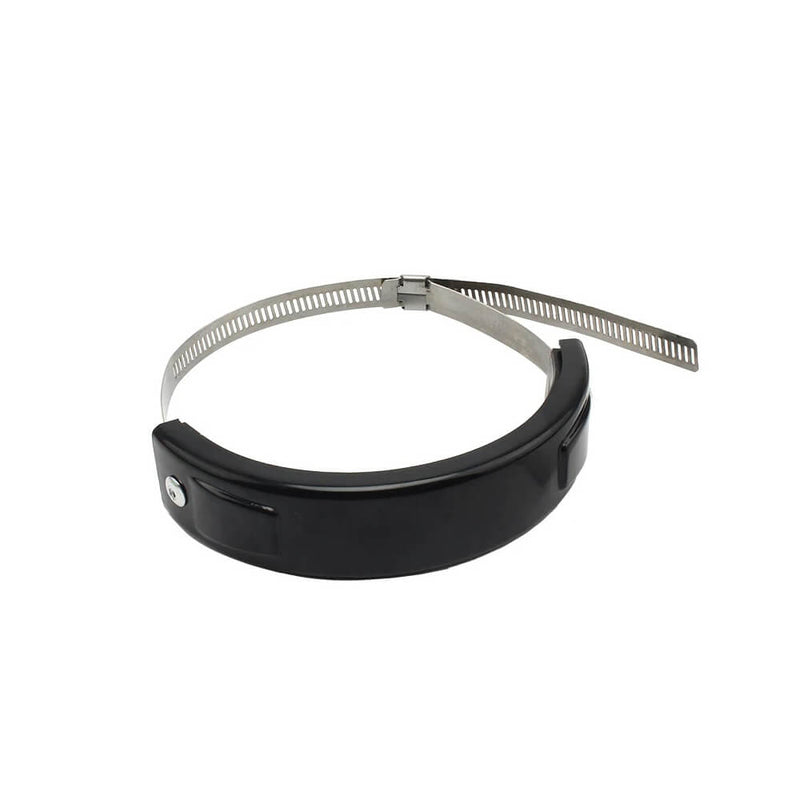 Carregue imagem no visualizador da galeriaAnel de proteção para escape de moto - Abraçadeira inox 100-160mm
