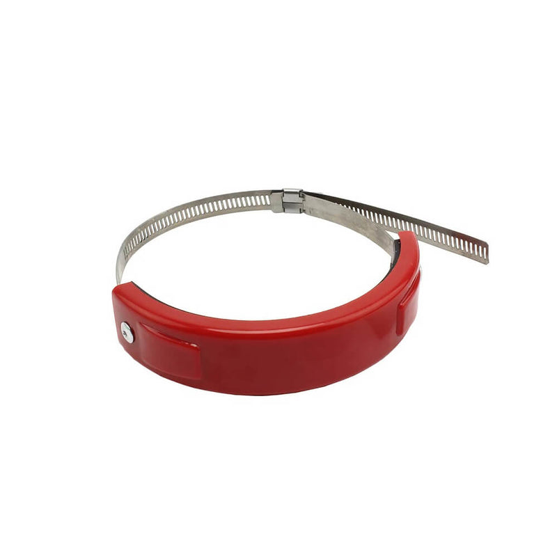 Carregue imagem no visualizador da galeriaAnel de proteção para escape de moto - Abraçadeira inox 100-160mm
