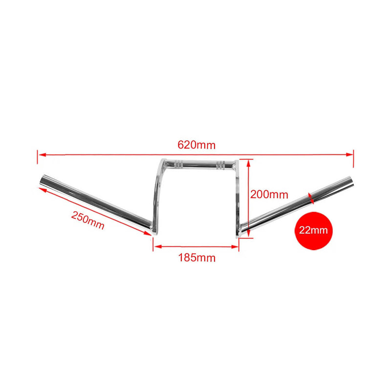 Carregue imagem no visualizador da galeriaGuiador Universal Z-Bars 22 mm/25 mm - Estilo Retro
