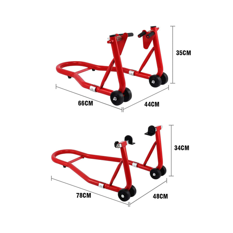 Load image into Gallery viewer, Cavalete universal para moto - Suporte dianteiro/traseiro capacidade 450kg

