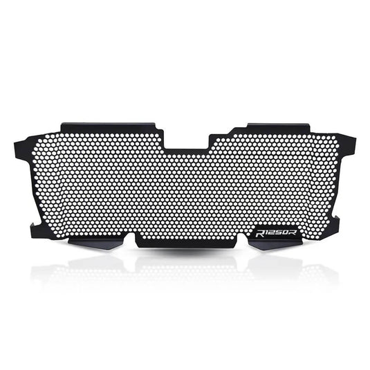 Detalhe do acabamento em alumínio CNC da grelha de proteção BMW R1200R/RS