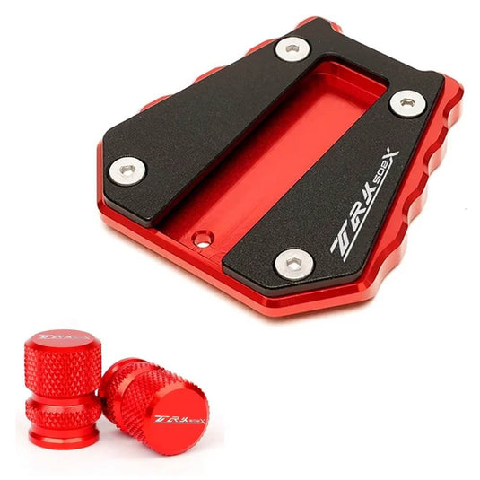 Alargador apoio lateral Benelli TRK 502X 702X vermelho preto titânio disponível com válvulas