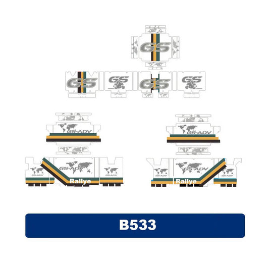 Autocolantes Proteção Malas Alumínio BMW R1200GS R1250GS Adventure - PVC Impermeável