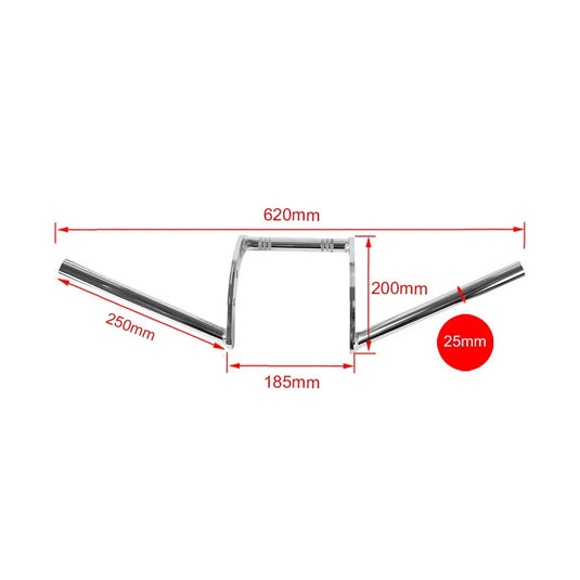 Guiador Universal Z-Bars 22 mm/25 mm - Estilo Retro