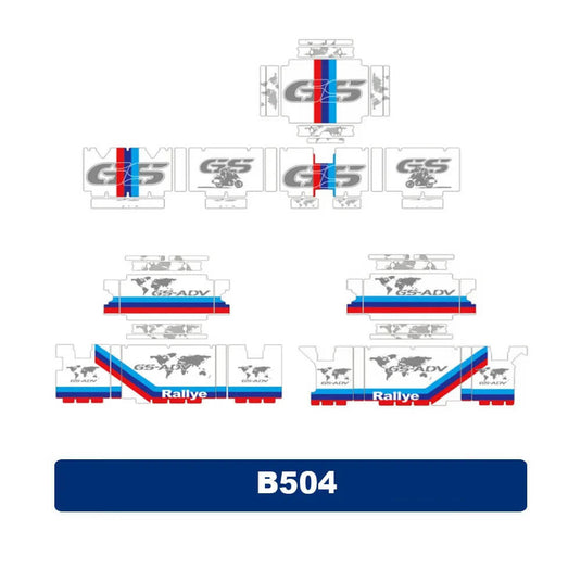 Autocolantes Proteção Malas Alumínio BMW R1200GS R1250GS Adventure - PVC Impermeável