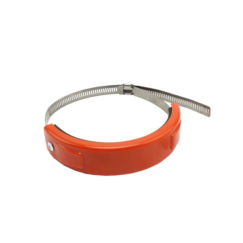 Carregue imagem no visualizador da galeriaAnel de proteção para escape de moto - Abraçadeira inox 100-160mm
