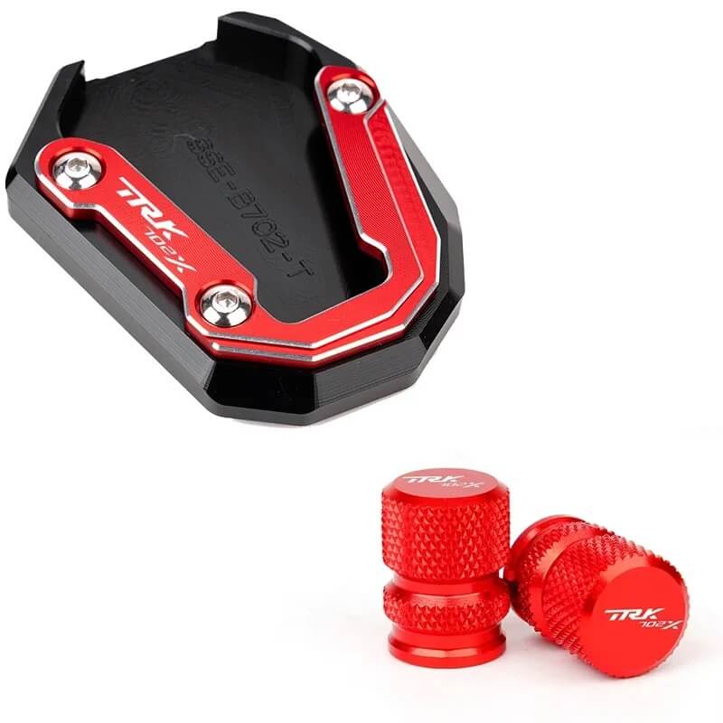 Load image into Gallery viewer, Extensão alumínio apoio lateral Benelli TRK 502X 702X três cores disponíveis vermelho preto titânio
