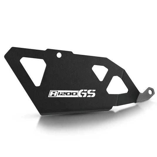 Proteção válvula escape BMW R1250GS preto com logo resistente impactos