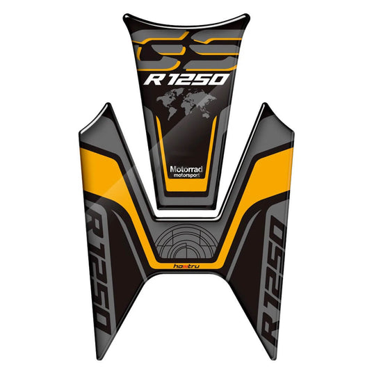 Detalhe do protetor de depósito 3D para BMW R1250GS - material durável e flexível