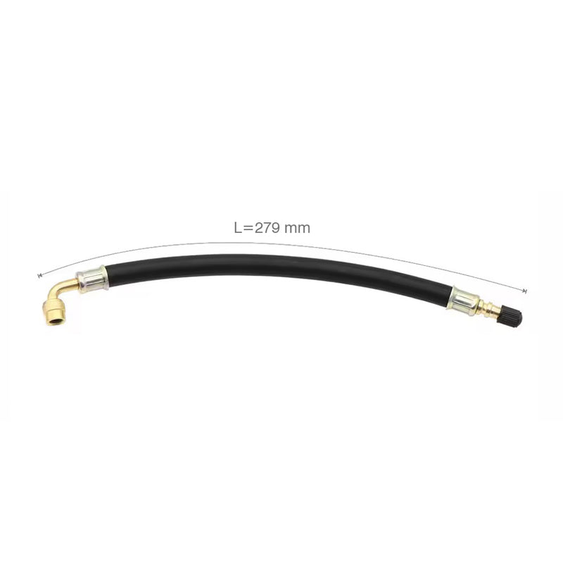 Load image into Gallery viewer, Extensão válvula pneu flexível 90° - Latão e borracha
