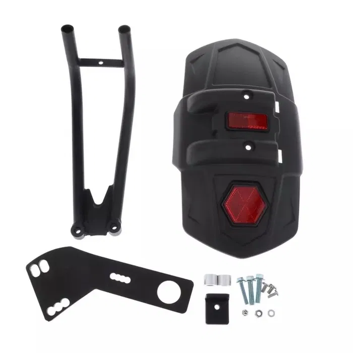 Guarda-lamas traseiro fixação lateral moto cafe racer