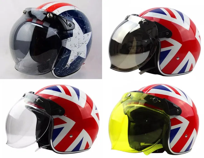 Viseira bolha (bubble) para capacete moto