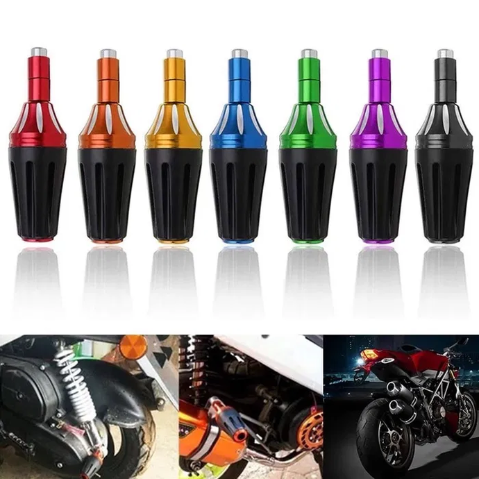 Par cogumelos finos alumínio proteção borracha M8 modelo #3 moto cafe