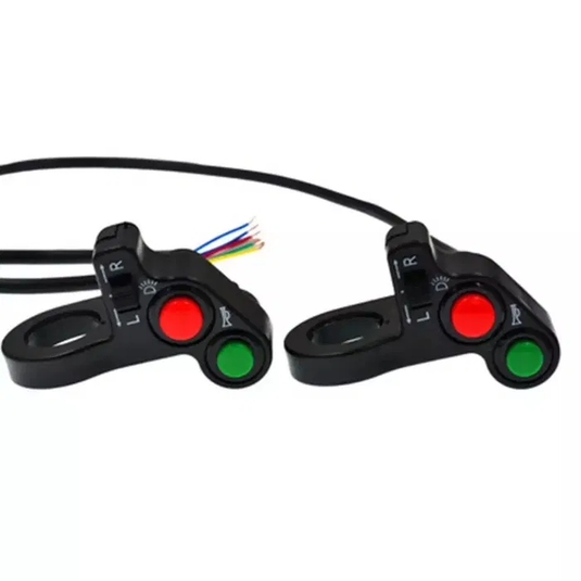 Comutador interruptor piscas, buzina e luzes moto cafe racer