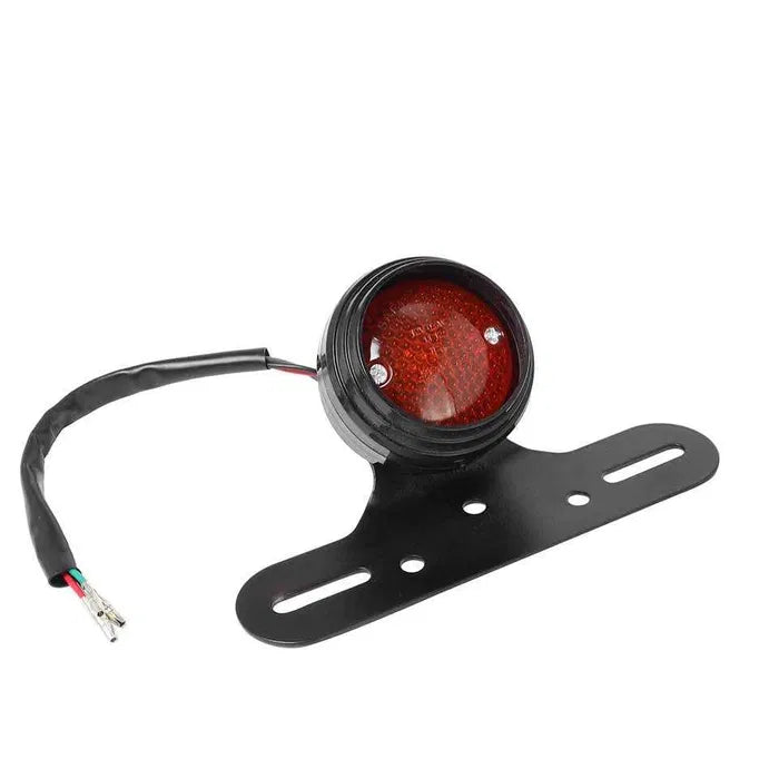 Carregue imagem no visualizador da galeriaFarolim traseiro suporte alumínio LED com suporte matrícula moto racer
