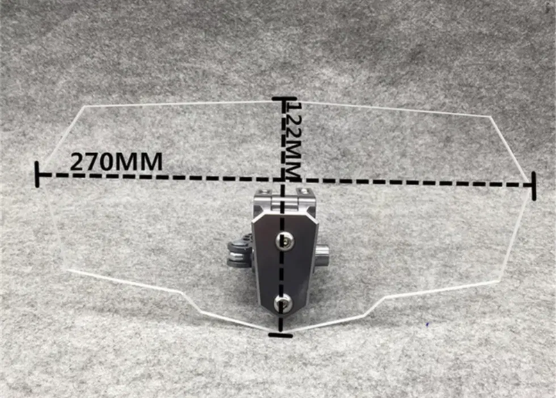 Carregue imagem no visualizador da galeriaDeflector universal moto, extensor de viseira (270 mm ou 300 mm)
