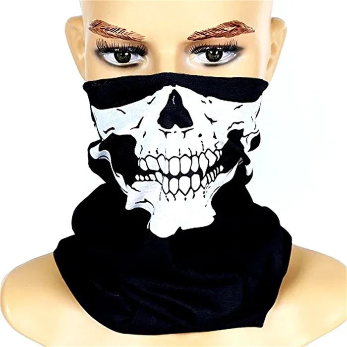 Carregue imagem no visualizador da galeriaGola caveira máscara facial lenço balaclava

